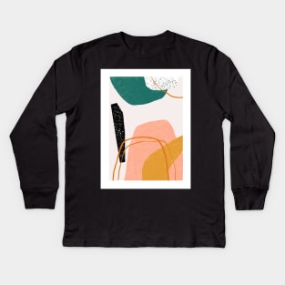 October Abstract Kids Long Sleeve T-Shirt